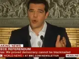 Discurso de Tsipras tras la victoria del 'no' en el referéndum de este 5 de julio.