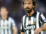 Andrea Pirlo, jugador de la Juventus, da unas indicaciones a sus compañeros durante la final de la Champions.