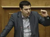Tsipras explica ante el Parlamento griego la propuesta enviada a Europa.
