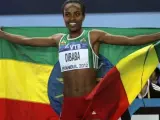La etíope Genzebe Dibaba estableció este viernes en Mónaco un nuevo récord mundial de 1.500 metros con un tiempo de 3:50:07.