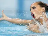 La nadadora de sincronizada Ona Carbonell, en los Mundiales de Natación de 2015.