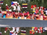 Imagen de la carrera de los 50 km marcha de los Mundiales de Atletismo de Pekín.