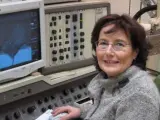 La bi&oacute;loga Carmen Ascaso en su laboratorio del Museo Nacional de Ciencias Naturales (CSIC).