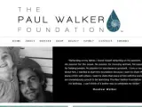 Captura de la página web de la Fundación Paul Walker.
