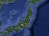 Japón, a vista de satélite.
