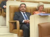 Miguel Ángel Revilla, en el parlamento de Cantabria