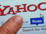 Detalle de la versión en inglés de la página web de Yahoo! en 2013.