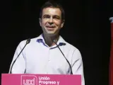 Andrés Herzog, tras ser nombrado nuevo líder de UPyD en julio de 2015, durante su discurso en el congreso extraordinario del partido.