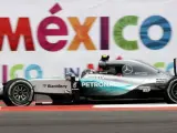 El piloto alemán Nico Rosberg, en la calificación del GP de México.