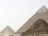 Imagen de las pirámides del valle de Giza.