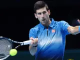 Novak Djokovic durante el Masters de Londres.