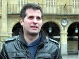 Luis Tudanca en la Plaza Mayor de Salamanca