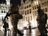 El centro de Bruselas, durante la alerta máxima tras los atentados de París.