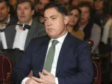 El expresidente de la Diputación de León, Marcos Martínez, durante su declaración en el juicio por el crimen de la presidenta de la Diputación de León, Isabel Carrasco.
