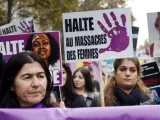 Manifestación de apoyo en París a Jaqueline Sauvage
