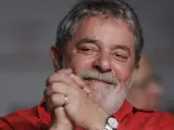 Fotografía de archivo del expresidente de Brasil Lula da Silva en el 31 aniversario del Partido de los Trabajadores en Brasilia.