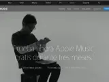 Pantalla principal de la web de la plataforma Apple Music.