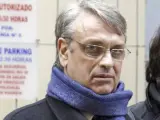 Miguel Tejeiro abandona los juzgados de Instrucción de la capital balear tras declarar ante el juez José Castro.