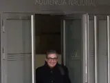 Jordi Pujol Ferrusola a su salida de la Audiencia Nacional tras declarar ante el juez por la fortuna familiar en Andorra.