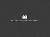 Mensaje de error de Adobe Flash Player.