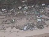 Imagen aérea de Fiyi tras el ciclón Winston.