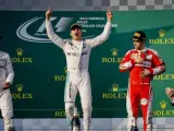 Nico Rosberg celebra su victoria en el GP de Australia de Fórmula 1.