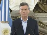 Mauricio Macri hablando sobre los papeles de Panamá