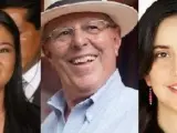 Keiko Fujimori, Pedro Pablo Kuczynski y Verónika Mendoza: los tres principales candidatos a la presidencia de Perú.