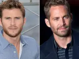 Una imagen de Scott Eastwood, junto a otra de Paul Walker.