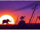 Doodle de Google para el día de la Tierra.