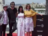 Reparto de 'La propera pell', vencedora del premio especial del Festival de Málaga.