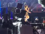 Así es ‘Eurovisión’ desde la zona de cámaras frente al escenario.