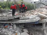 Una vivienda afectada por el terremoto en Quito (Ecuador) del pasado mes de abril.