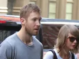 La cantante Taylor Swift y el DJ Calvin Harris, en New York.