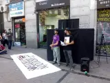 La compañía Títeres desde abajo ha representado su función en la madrileña plaza de Tirso de Molina.