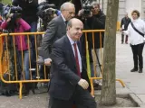 El exconsejero de Presidencia de la Junta de Andalucía y diputado socialista Gaspar Zarrías llega al Tribunal Supremo.