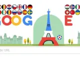 Doodle de la Eurocopa creado por Google.