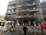 Lugar en el que Estado Islámico ha explosionado un camión bomba con el que ha provocado uno de los atentados más sangrientos en la historia de Irak.