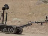 Robot EOD de los que se emplean para desactivar bombas, que fue usado en Dallas para acabar con la vida del autor de la muerte de cinco agentes de Policía.