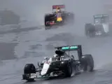 Lewis Hamilton, en el GP de Gran Bretaña de Fórmula 1.