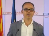 El presidente del grupo parlamentario de CiU, Jordi Turull.