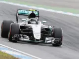El piloto alemán Nico Rosberg, durante el GP de Alemania de Fórmula 1.