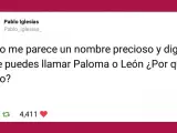 El líder de Podemos, Pablo Iglesias, mostró su apoyo para que los padres de 'Lobo' puedan ponerle ese nombre a su hijo.