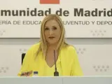 Cristina Cifuentes, en rueda de prensa posterior al Consejo de Gobierno.