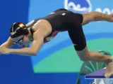Jessica Vall en las semifinales de los 200 braza en los Juegos de Río.