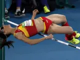 Ruth Beitia, en la final de salto de altura de los Jueos de Río