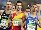 El español David Bustos, en la final del 1.500 en Río 2016.