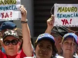 Marcha de la oposición en Venezuela.