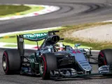 Lewis Hamilton, en el GP de Italia de Fórmula 1.