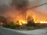 Incendio en Jávea (Alicante)